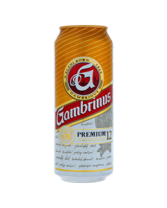 Gambrinus pivo 12% 500 ml PLECH