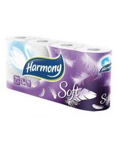 Harmony Toaletný papier Soft 3-vrstvový 19m 8 ks