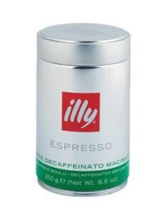 Illy Espresso Caffé káva bez kofeínu mletá 250 g dóza