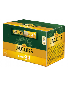 Jacobs Latte 3v1 káva instantná 20ks 250 g