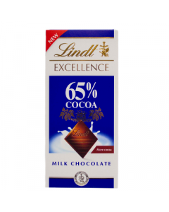Lindt Excellence Milk Cocoa 65% 80 g