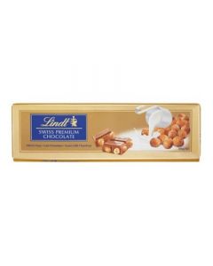Lindt Swiss Premium mliečna čokoláda s lieskovými orieškami 300 g