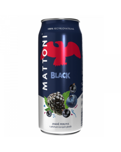 Mattoni Black minerálna voda 500 ml PLECH