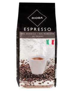 Rioba Silver 55% Arabica káva zrnková 1 kg