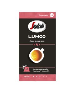 Segafredo Lungo kompostovateľné kapsule 51 g
