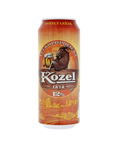 Velkopopovický Kozel pivo 12% 500 ml PLECH